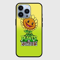 Чехол iPhone 13 Pro Plants vs Zombies - Подсолнух