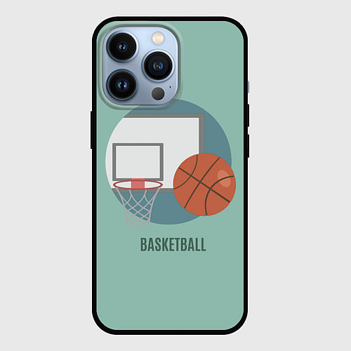 Чехол iPhone 13 Pro Basketball Спорт / 3D-Черный – фото 1