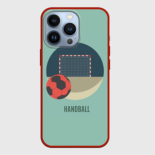 Чехол iPhone 13 Pro Handball Спорт / 3D-Красный – фото 1