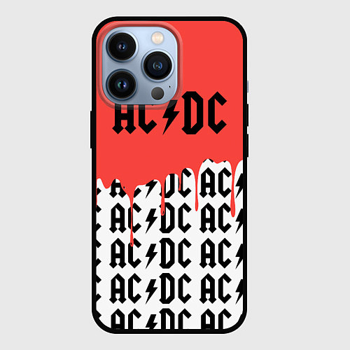 Чехол iPhone 13 Pro Ac dc rock / 3D-Черный – фото 1