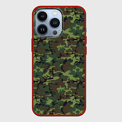 Чехол iPhone 13 Pro Камуфляж Нато Вудленд woodland