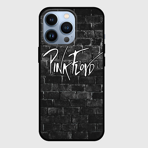 Чехол iPhone 13 Pro PINK FLOYD - ПИНК ФЛОЙД КИРПИЧНАЯ СТЕНА / 3D-Черный – фото 1