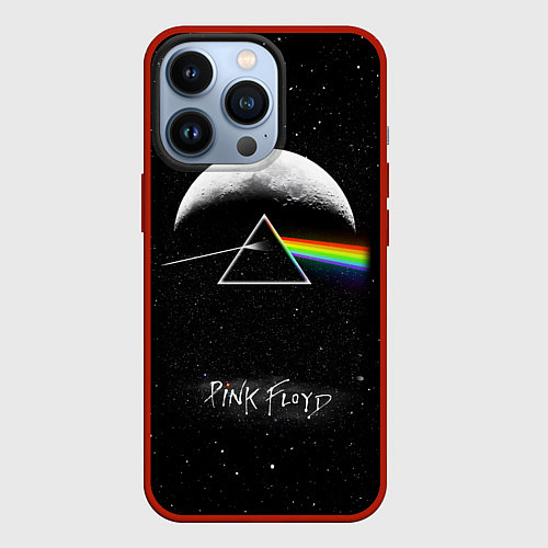 Чехол iPhone 13 Pro PINK FLOYD LOGO ПИНК ФЛОЙД ЗВЕЗДЫ / 3D-Красный – фото 1