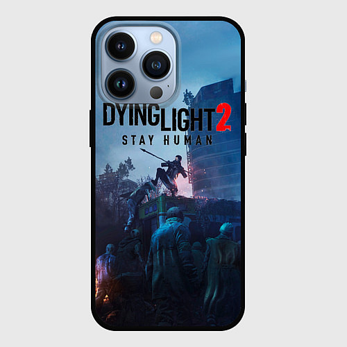 Чехол iPhone 13 Pro Dying Light: Stay Human / 3D-Черный – фото 1