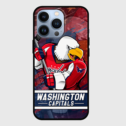 Чехол iPhone 13 Pro Вашингтон Кэпиталз Washington Capitals / 3D-Черный – фото 1