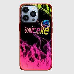 Чехол для iPhone 13 Pro Sonic Exe Супер бомба, цвет: 3D-красный