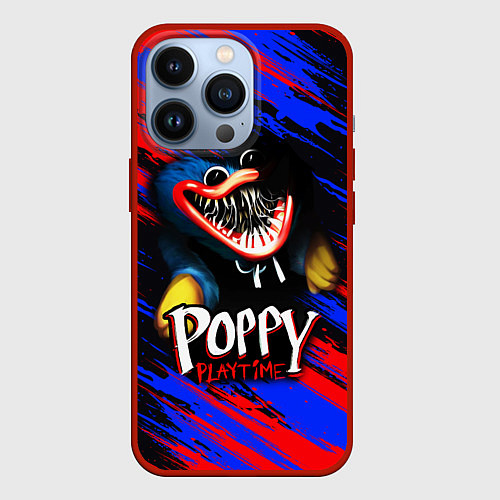 Чехол iPhone 13 Pro POPPY PLAYTIME HAGGY WAGGY ПОППИ ПЛЕЙТАЙМ ИГРА ХАГ / 3D-Красный – фото 1