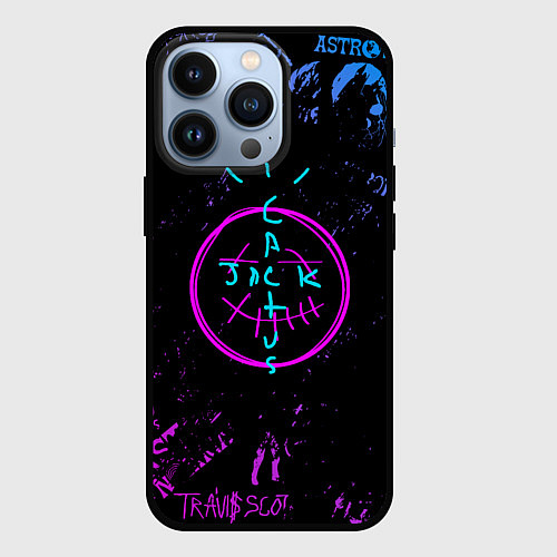 Чехол iPhone 13 Pro Fortnite x Travis Scott / 3D-Черный – фото 1