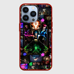 Чехол для iPhone 13 Pro АРКЕЙН collage, цвет: 3D-красный