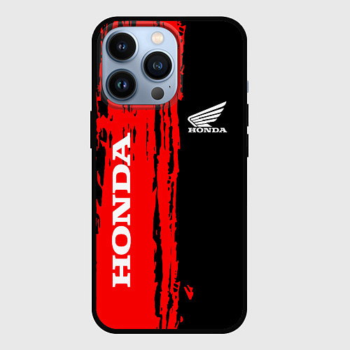 Чехол iPhone 13 Pro Honda марка авто / 3D-Черный – фото 1