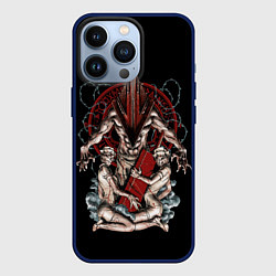 Чехол для iPhone 13 Pro Пирамидоголовый и медсестрички, цвет: 3D-тёмно-синий