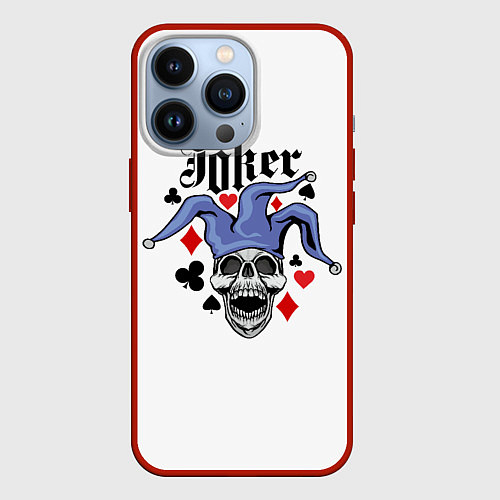 Чехол iPhone 13 Pro JOKER Джокер / 3D-Красный – фото 1