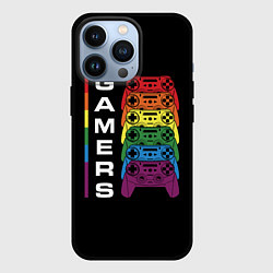 Чехол для iPhone 13 Pro GAMERS Геймеры, цвет: 3D-черный