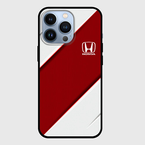 Чехол iPhone 13 Pro Honda - Red sport / 3D-Черный – фото 1