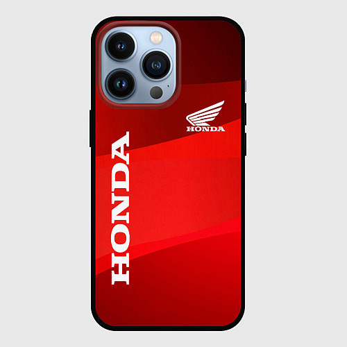 Чехол iPhone 13 Pro Honda - Red / 3D-Черный – фото 1