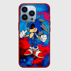 Чехол для iPhone 13 Pro СОНИК EXE SONIC, цвет: 3D-красный