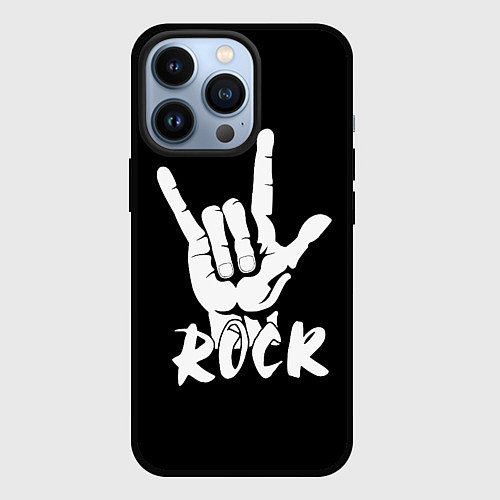 Чехол iPhone 13 Pro РОК - ROCK / 3D-Черный – фото 1