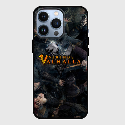 Чехол iPhone 13 Pro В пылу битвы: Викинги: Вальхалла / 3D-Черный – фото 1
