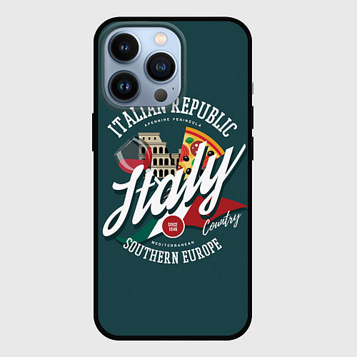 Чехол iPhone 13 Pro Italy Италия / 3D-Черный – фото 1
