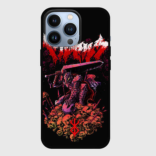 Чехол iPhone 13 Pro Берсерк на черепах Berserk Клеймо / 3D-Черный – фото 1