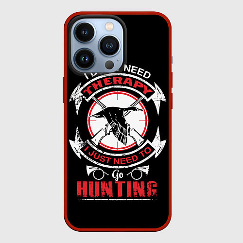 Чехол iPhone 13 Pro HUNTER Охотник / 3D-Красный – фото 1