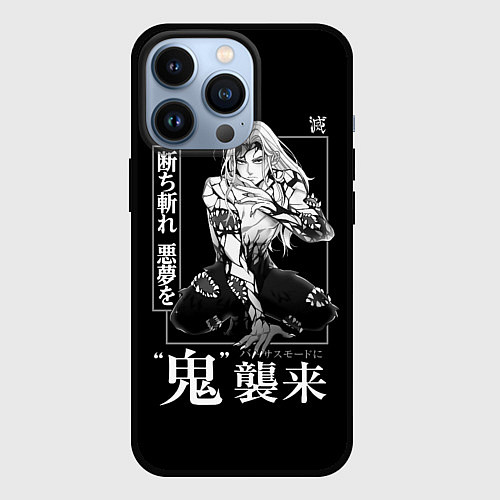 Чехол iPhone 13 Pro Музан Кибуцуджи - Muzan Kibutsuji / 3D-Черный – фото 1