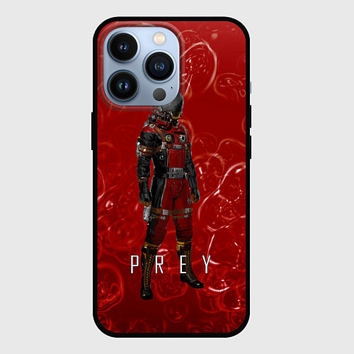 Чехол iPhone 13 Pro Prey blood horror / 3D-Черный – фото 1