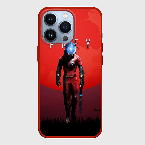 Чехол iPhone 13 Pro Prey красная планета / 3D-Красный – фото 1