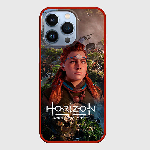 Чехол iPhone 13 Pro Horizon Forbidden West Элой / 3D-Красный – фото 1