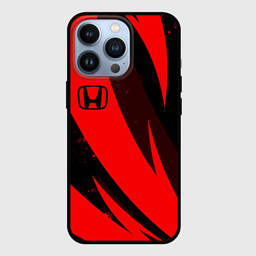Чехол iPhone 13 Pro HONDA RED ХОНДА КРАСНЫЙ / 3D-Черный – фото 1