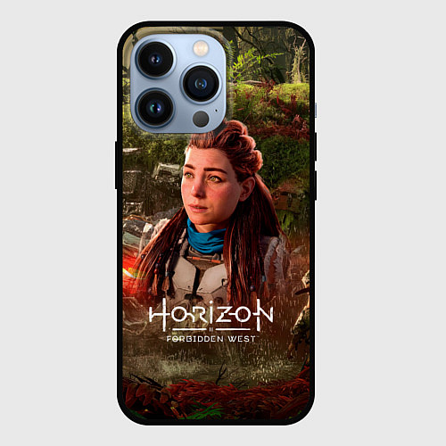 Чехол iPhone 13 Pro Horizon Forbidden West Aloy / 3D-Черный – фото 1