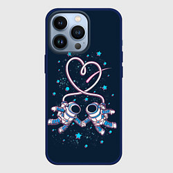 Чехол для iPhone 13 Pro Космическая любовь Cosmic love, цвет: 3D-тёмно-синий