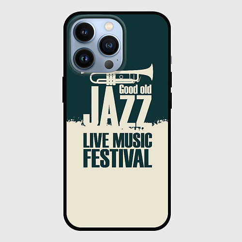 Чехол iPhone 13 Pro Джаз Живая Музыка / 3D-Черный – фото 1