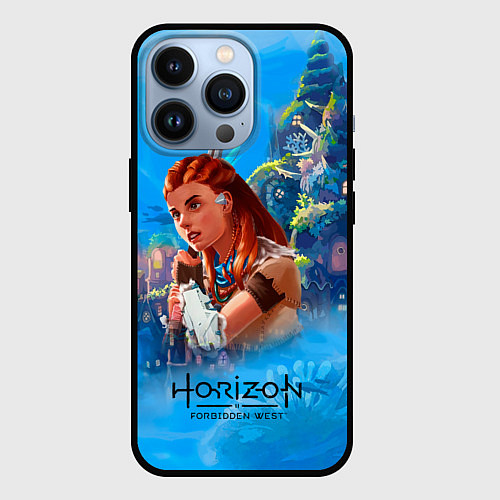 Чехол iPhone 13 Pro Horizon подводный мир / 3D-Черный – фото 1