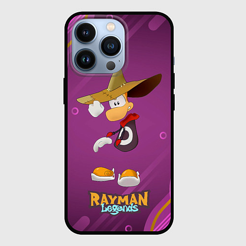 Чехол iPhone 13 Pro Rayman в шляпе Legends / 3D-Черный – фото 1