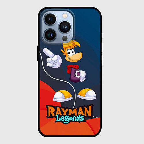 Чехол iPhone 13 Pro Rayman Legends kid / 3D-Черный – фото 1