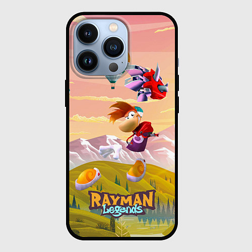 Чехол iPhone 13 Pro Rayman воздушные шары / 3D-Черный – фото 1