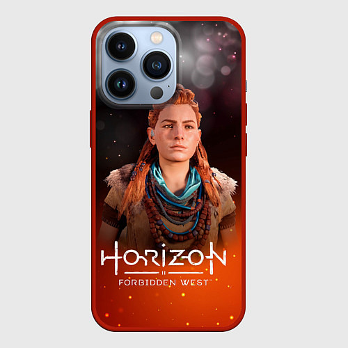 Чехол iPhone 13 Pro Horizon Fire Aloy / 3D-Красный – фото 1