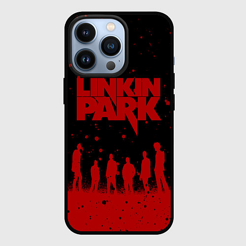 Чехол iPhone 13 Pro Linkin Park Линкин Парк / 3D-Черный – фото 1