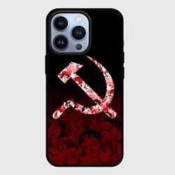 Чехол для iPhone 13 Pro СССР АХЕГАО USSR AHEGAO, цвет: 3D-черный