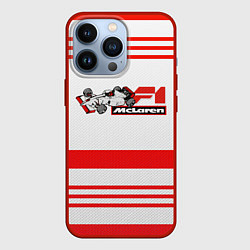 Чехол для iPhone 13 Pro F1 McLaren, цвет: 3D-красный