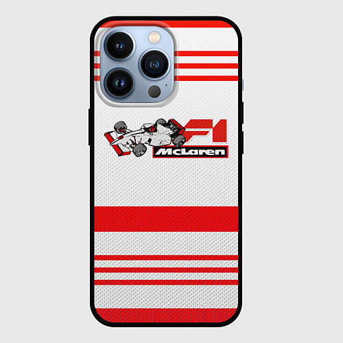 Чехол iPhone 13 Pro F1 McLaren / 3D-Черный – фото 1