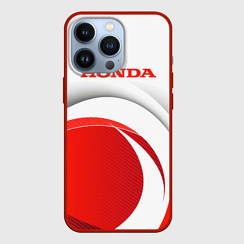 Чехол iPhone 13 Pro Хонда HONDA / 3D-Красный – фото 1