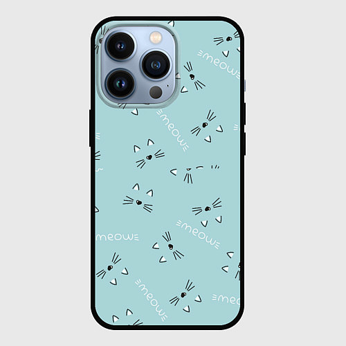Чехол iPhone 13 Pro Мир мурчащих котов 2 / 3D-Черный – фото 1