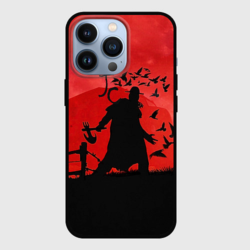 Чехол iPhone 13 Pro Red JC / 3D-Черный – фото 1