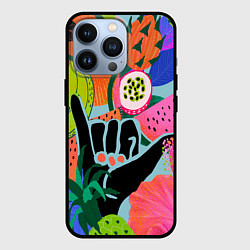 Чехол для iPhone 13 Pro Лето хипстера, цвет: 3D-черный
