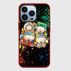 Чехол iPhone 13 Pro Мультфильм Южный парк персонажи South Park