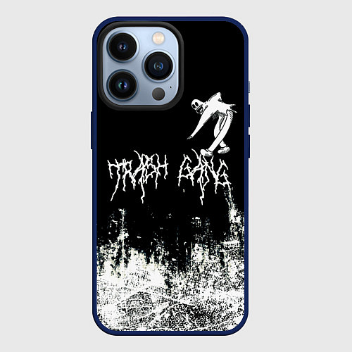 Чехол iPhone 13 Pro Ghostemane Mercury Trash Gang Гостмейн Призрак гра / 3D-Тёмно-синий – фото 1