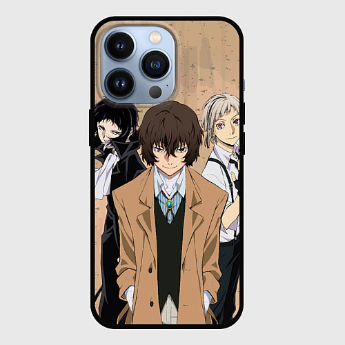 Чехол iPhone 13 Pro Великий из бродячих псов, Дазай Осаму, Ацуши Накад / 3D-Черный – фото 1