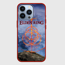Чехол для iPhone 13 Pro Elden Ring, Logo, цвет: 3D-красный